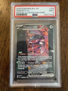2025 POKEMON BLK EN-BLACK BOLT SPECIAL ILLUSTRATION RARE #169 GENESECT EX PSA 9 - Picture 1 of 2