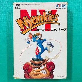 [Super rare box with manual and postcard] Famicom New York Nyankies NY Nyankies
