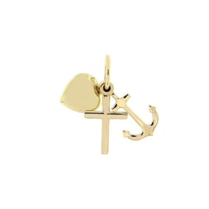 Ciondolo Fede, Speranza e Carità in Oro 18 Carati - Picture 1 of 1