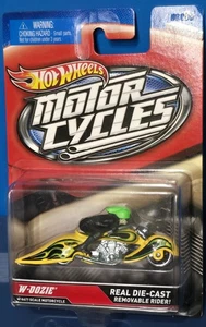2012 HOT WHEELS W-oozie Motorcycle with Rider Motorcycles Series Card Wear - Picture 1 of 10