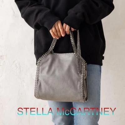 Stella Mccartney Falabella Gray Mini Tote Shoulder Bag 25cm×26cm - Image 1 of 4