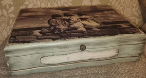 Reed & Barton Eureka Silverware Chest “Girlfriends” Willow Bell Mitchell Refinis - Picture 1 of 17