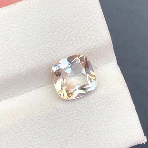 Natural 2.75Ct Ch Champegne Brown Topaz UH Cushion Loose Faceted Gemstone - Picture 1 of 13