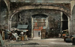 Panama Santo Domingo Flat Ruins of Church Vibert & Dixon Vintage Postcard PC - Picture 1 of 2