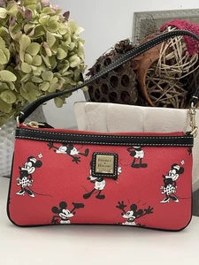 *Dooney & Bourke*Disney Parks*Retro Mickey* Lg Slim Wristlet - Picture 1 of 8