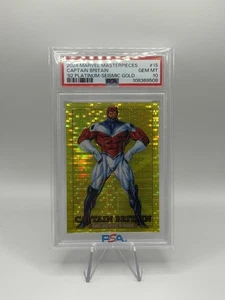 2024 Marvel Masterpieces ‘92 - Captain Britain Platinum Seismic Gold #15 PSA 10 - Picture 1 of 2