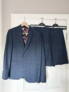 NEW Next Check Slim Fit Suit 38R with 2 Pairs Trousers 32R and 32L - Picture 1 of 8