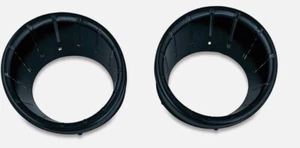 Kuryakyn Speaker Bezels for 96-13 Touring Glide Trike Gloss Black 7286 Blue LED - Foto 1 di 3