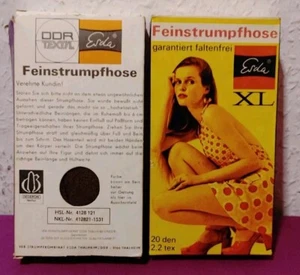 RDA ESDA SEÑORA MEDIAS FINAS XL en negro 20 embalaje original NUEVO Y SIN USAR VINTAGE - Imagen 1 de 1