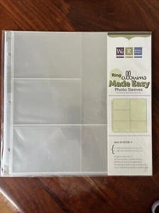12x12 We R Memory Keepers Ring Albums Made Easy #50038-4 Pkg Of 10 Photo Sleeves - Imagen 1 de 9