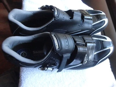 禧玛诺 48 SH-RO88L (SH-R088L) 男式骑行鞋,黑色 EU 48 US 12.3 US — 第 1/4 张图片