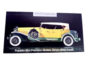 1930 Duesenberg J Derham Tourster Franklin Mint Collectible Model Car Brochure - Picture 1 of 4