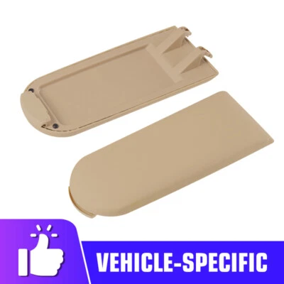 new For VW Jetta Beetle 1999-2009 Beige Leather Center Console Armrest Cover Lid Foto 1 de 4