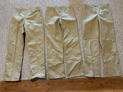 3 total Red Kap Work tan PZ33KHO men's Pants  06 x 31.5 seam new - Image 1 of 3