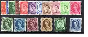 GB SG 540 - SG 556 EDWARD 1955 WMK SET STAMPS MM ^^ - Picture 1 of 1