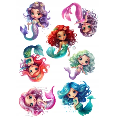 Essbar Meerjungfrau Meer Tortenaufleger Torte  Geburtstag Zuckermasse + TEXT - Bild 1 von 4