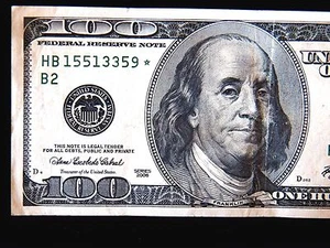 OLD-2006 $100 STAR NOTE  S/N HB 15513359 * Circulated  Replacement U.S. Note. - Picture 1 of 7