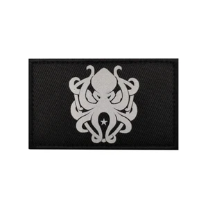 Evil Octopus IR Reflective Hook and Loop Tactical Morale Patch Ships Free From T - Picture 1 of 2