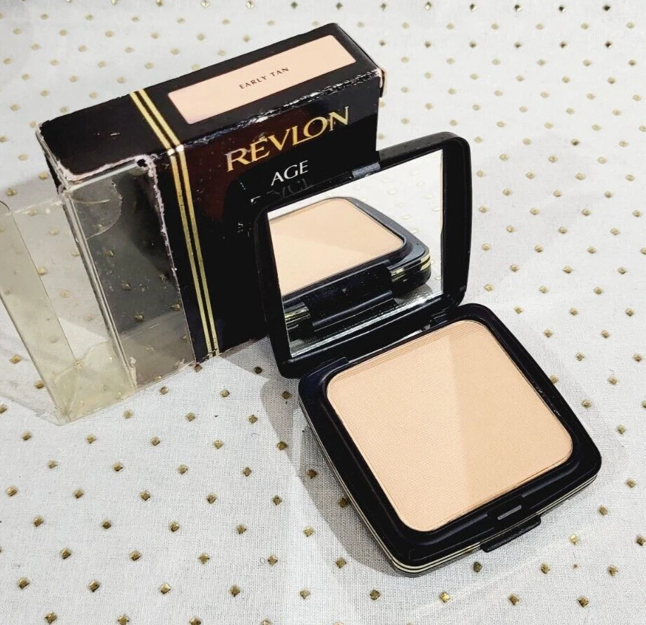 Revlon AGE DEFYING Smoothing Powder + Sponge Makeup ~ EARLY TAN ~ .26oz NEW - Image 1 of 1