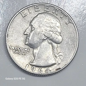 1964D Washington Quarter 90% silver  Rpm Ddo Ddr - Picture 1 of 20