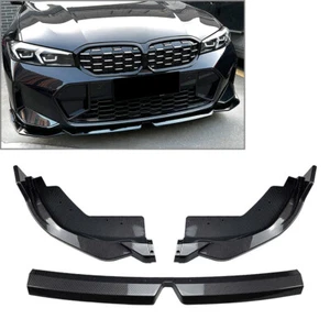 US Carbon Front Lower Spoiler Lip For BMW 3 Series G20 LCI M Sport 320i 2023+ - Picture 1 of 9