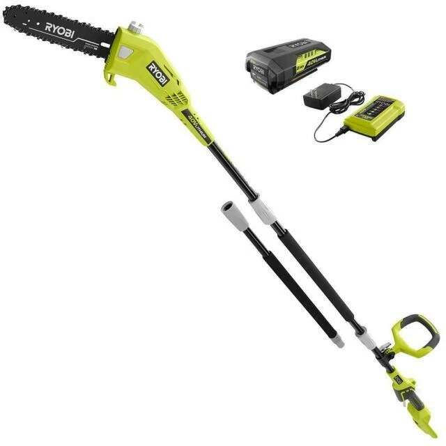 Ryobi RY40560 10 in. 40V Cordless Pole Chainsaw with Battery & Charger