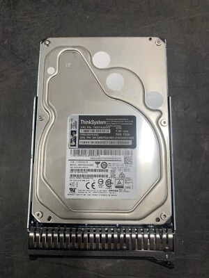 7XB7A00043 LEN-THINKSYSTEM 3.5" 4TB 7.2K SAS 12GB HOT SWAP 512N HDD 00YK032 - Image 1 of 2