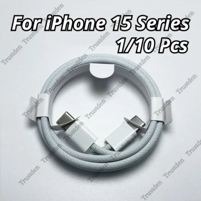 USB C to Type C Cable Fast Charger Cord Lot For iPhone 15 Pro Max Plus Android - Image 1 of 4