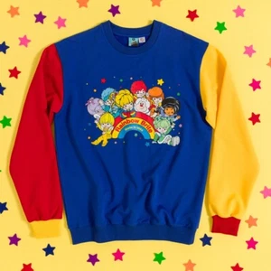 Offizieller Rainbow Brite Party Freunde Farbblock Pullover: S, M, L, XL, XXL, 3XL, 4XL - Bild 1 von 4
