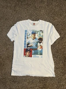 White and blue vintage 1990s Milwaukee Brewers Paul Molitor t-shirt baseball - Picture 1 of 3