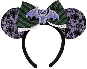 Disney Head Band Minnie Mouse Haunted Mansion Bat Headband Ears Costume USSeller - Picture 1 of 1