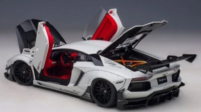 1/18 AutoArt 79241  Liberty Walk LB-Works Lamborghini Aventador Metallic White - Image 1 of 4