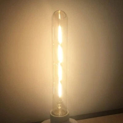 4x Vintage LED 4W Edison Style Filament Test Tube Light Bulb T30 E27 Warm White - Image 1 of 4