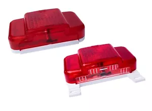 Set of Two Peterson Mfg. Combination Tail Light &Tag Light M457 & M457L USA - Foto 1 di 5