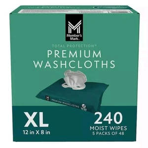 Member's Mark Adult Washcloths -240, 480, & 960 Ct Option - Free & Fast Shipping - Picture 1 of 7