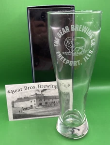 Serie bicchieri da birra Freeport Illinois primi anni 2000 - Bear Bros. Brewing Co. - Foto 1 di 6