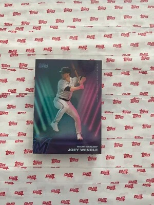 2022 Topps x Steve Aoki Baseball Party Joey Wendle 150 Marlins - Image 1 of 2