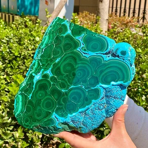 Muestra de malaquita de sílice - azul verde - patrones pulidos - 7,9 lb - Imagen 1 de 14