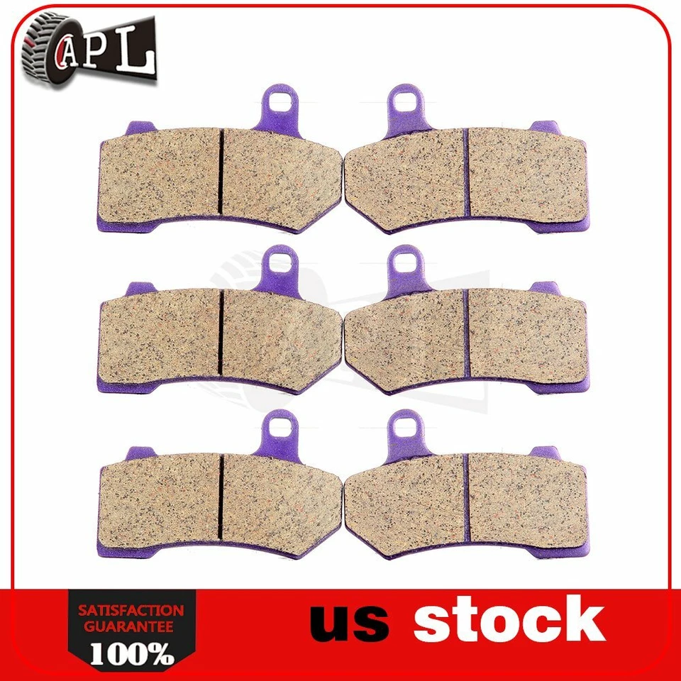 Pastillas de freno delanteras y traseras de fibra de carbono para Harley-Davidson V-Rod 2005 VRSCB Foto 1 de 4