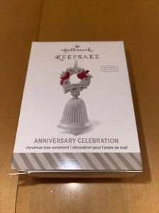 Hallmark Keepsake Ornament Anniversary Celebration Bell 2014 Christmas Wreath - Picture 1 of 2