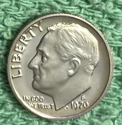1970-S  **PROOF**  ROOSEVELT DIME - NICE COIN - L@@K AT PICTURES!!!!! Cover