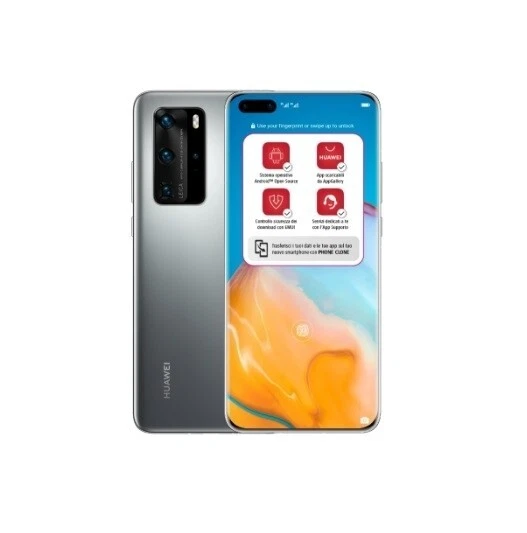 SMARTPHONE HUAWEI P40 PRO 5G ELS-NX9 DUAL SIM 256 GB 6.58" SILVER FROST NO P50 - Immagine 1 di 1