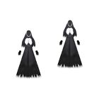 2 PC Nun Clothing Robe for Women Halloween Zombie Uniform Aldult