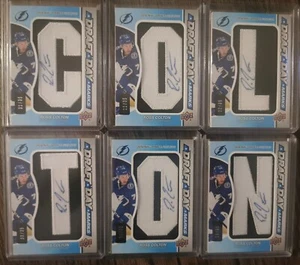 2021-22 SP Game Used Draft Day Marks /35 Ross Colton DDM-RC Rookie Auto Full Set - Picture 1 of 1