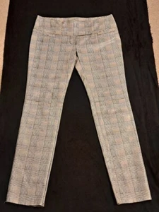 Dolce Gabbana Houndstooth Printed Leather Pants Low Hip Amazing 4/38/6/10 SALE! - Picture 1 of 8