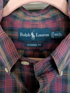 Ralph Lauren Classic Fit Hemdpaket mit Knopfleiste L kariert Kleid Freizeit Arbeit - Bild 1 von 13