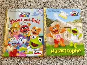 Little Golden Books Disney Junior MUPPET BABIES Lot of 2 books great condition! - Foto 1 di 4
