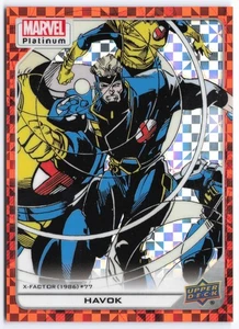 Upper Deck Marvel Platinum 2023 #194 Havok /33 Orange Checkers - Bild 1 von 2