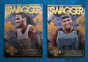 NBA Zach Randolph SF Grizzlies Kenneth Faried PF Nuggets 15-16 Panini Court King - Picture 1 of 5