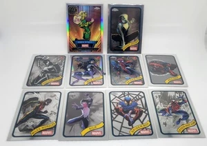 2025 Topps Chrome Marvel Lot (10) Miles Morales Gwen 60th Silk Spider-Girl - Bild 1 von 2